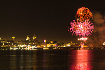 Fireworks over Liverpool