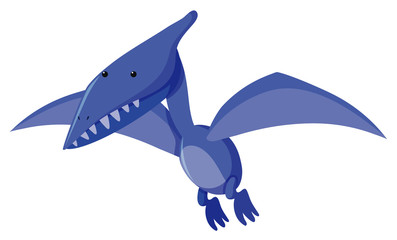 Single picture of pteranodon in blue color © brgfx