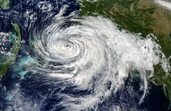 Hurricane view from the space Elements of this image furnished by NASA