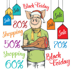 Black Friday Sale Vector Concept