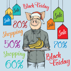 Black Friday Sale Vector Concept
