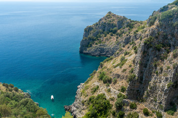 Fototapeta na wymiar The coast of Maratea, Southern Italy, at summer
