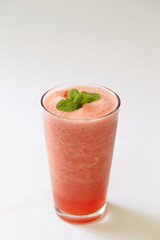 smoothie with fruit and mint