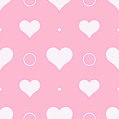 Fototapeta na wymiar Hearts color illustration. Abstract love wallpaper.