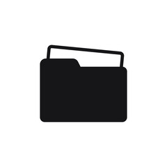 Open folder icon, vector isolated