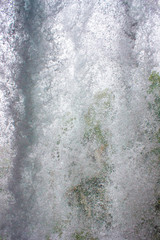 Inside view of a waterfall