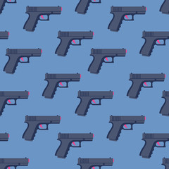 Guns seamless pattern.