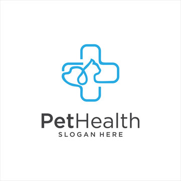 Pet Shop Logo Design Stock Illustrations  . Pet Logo Design . Dog Cat Logo . Animal Pet Care Logo . Vet Logo, Pet Store . Pet Health Logo