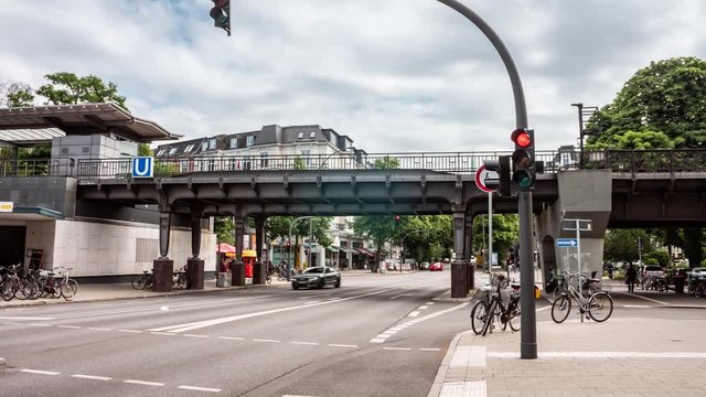 Timelapse U-Bahn Sation Hamburg Eppendorf 2