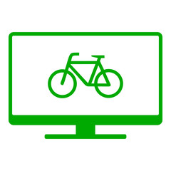 Fahrrad und Monitor