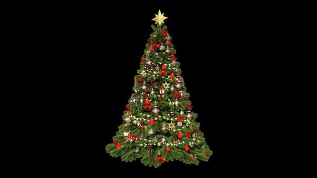 Christmas Tree, Loop, Alpha Channel, Animation