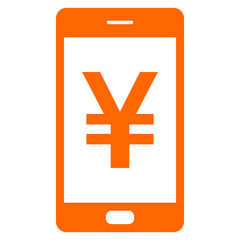 Obraz premium Yen und Smartphone
