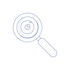 Vision Vector icon with white background. Concept of line icon