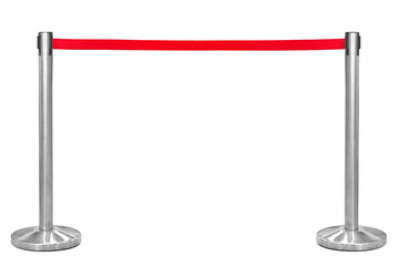 Obraz premium Red restrictive tape