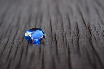 Blue Topaz Beautiful on the wooden floor