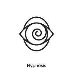 hypnosis icon vector. spiral icon vector symbol illustration. Modern simple vector icon for your design. swirl icon vector	
