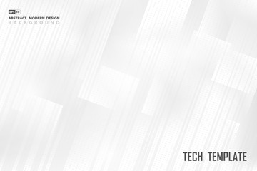 Abstract technology gray and white of square design tech background. illustration vector eps10