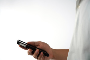 スマートフォン使用中