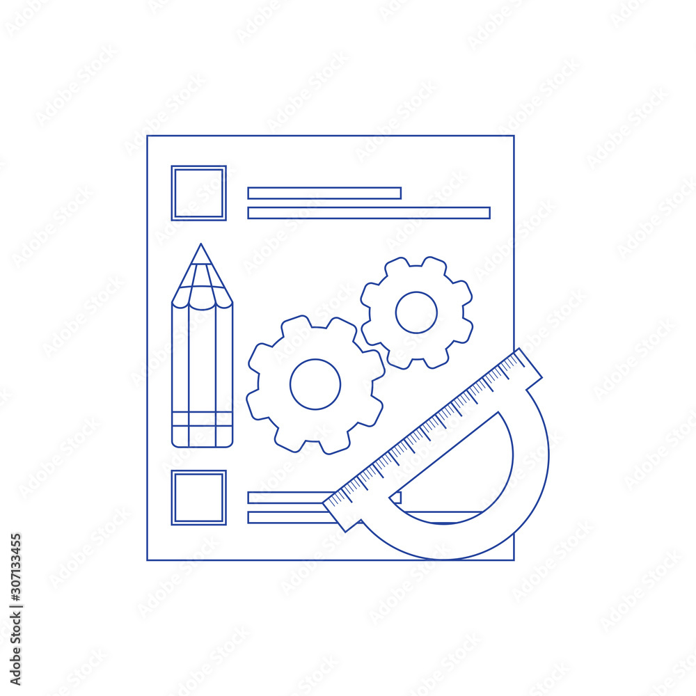 Aufkleber prototyping icon suitable for info graphics, websites and print media and interfaces. concept of lin
