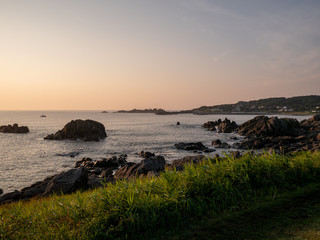 Fototapeta na wymiar Sunset at Tanesashi kaigan Coast.