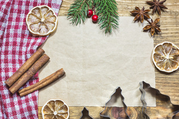 Christmas baking background