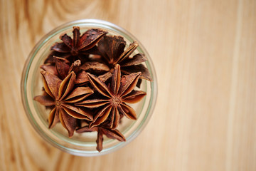Star anise seed, cooking spice 