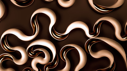 Elegant minimal background. 3d illustration, 3d rendering.