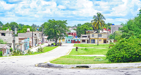 Naklejka premium Panorámica de Santa Clara en la República de Cuba