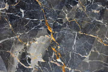 Gold and white patterned natural of gray marble pattern (Gold Russia), marble texture for design.