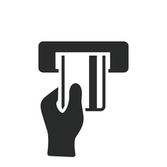 insert cardatm icon vector design template