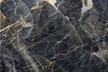 Fototapeta na wymiar Dark gray marble pattern (Russia gold) for interior design. Abstract marble background.