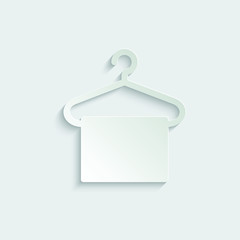 paper Towel on hanger sign, icon. Vector icon for apps and websites.