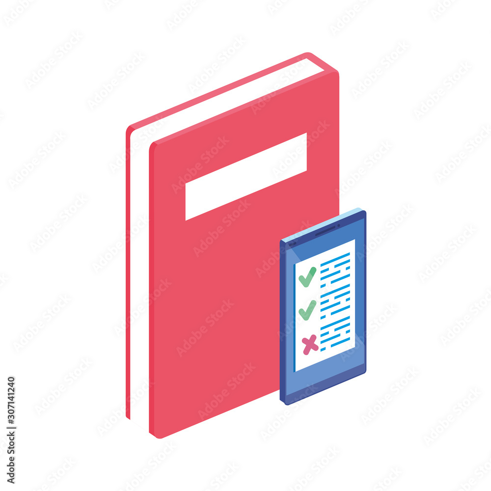 Poster notebook with smartphone design
