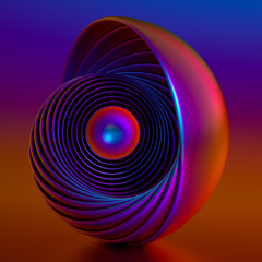 Geometric background. 3d illustration, 3d rendering.