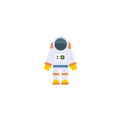 astronaut creative icon. flat illustration. From Space Exploration icons collection. Isolated astronaut sign on white background
