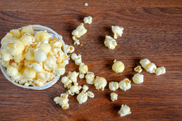Obraz na płótnie Canvas Delicious and sweet popcorn