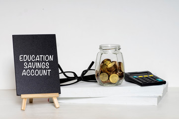 Money Saving For Education Concept on white background