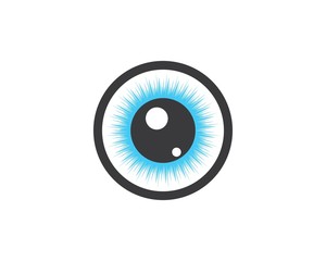 optical eye icon Logo vector Template illustration