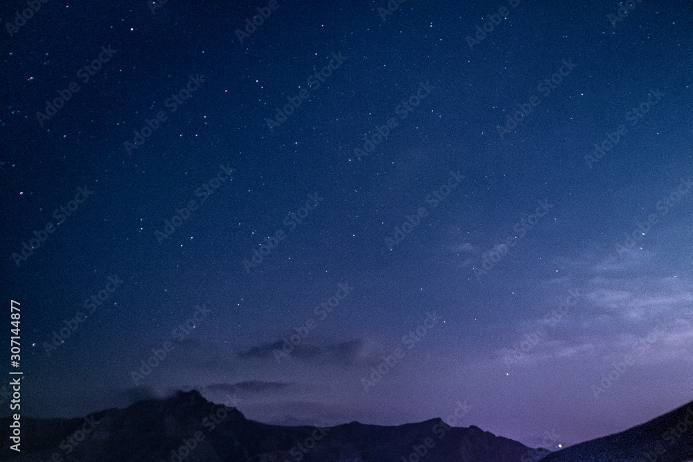Wall mural night sky and moon