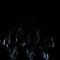 Splash fluid. 3d illustration, 3d rendering.