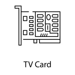 Obraz premium Tv Card Vector