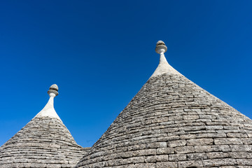 Fototapeta na wymiar Trulli Buildings in Alberobello
