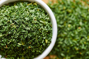 Dried parsley, herb and spice  © mnimage