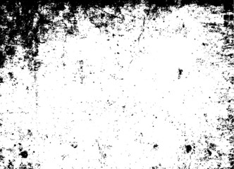 Rough black and white texture vector. Distressed overlay texture. Grunge background. Abstract textured effect. Vector Illustration. Black isolated on white background. EPS10.