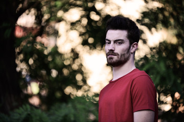 Handsome young man casually dressed