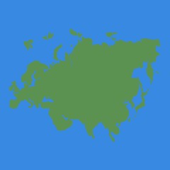vector map of Eurasia