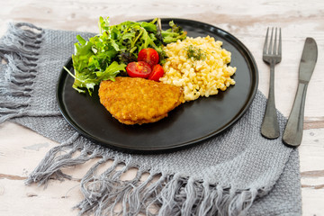 Turkey Blue Cord Coquillettes with Cheese