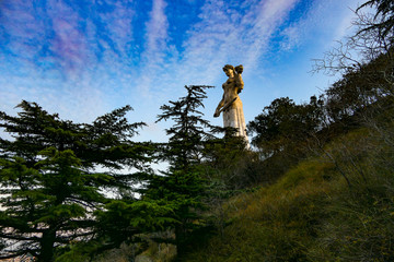 Tbilisi, Georgia The statue of Mother Georgia or Kartlis Deda erected on the top of Sololaki hill