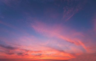 Naklejka na ściany i meble sunset beautiful sky and clound sunset,sunset sky background