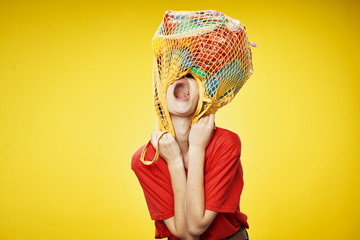 young woman with a scarf